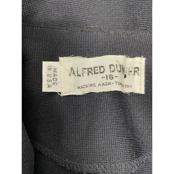 NWT VTG Alfred Dunner Black Single Button Jacket Blazer Womens 16 - Picture 7 of 9